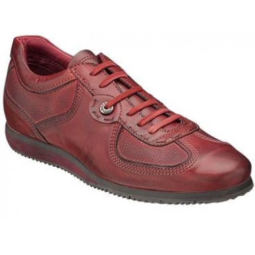 Bacco Bucci "Bavaro" Red Genuine Italian Calfskin Shoes